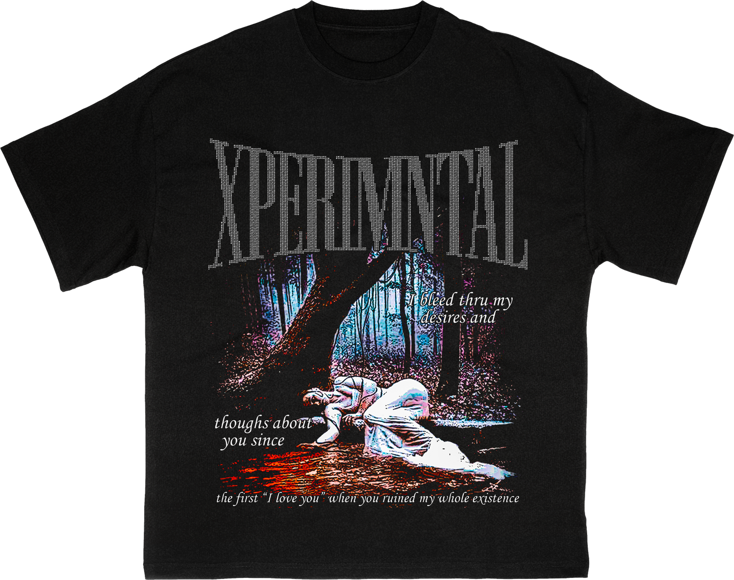 bleed through my desires t-shirt