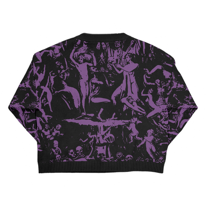 new heaven under hell gates - SWEATER TEJIDO [PURPLE COLOR] PRE-ORDER