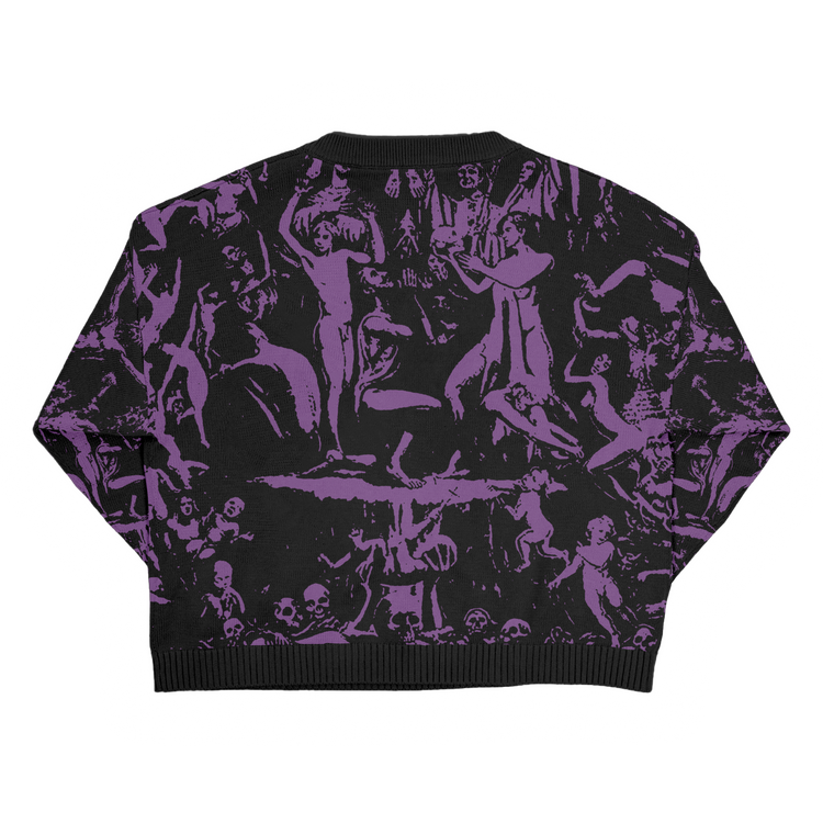 new heaven under hell gates - SWEATER TEJIDO [PURPLE COLOR] PRE-ORDER