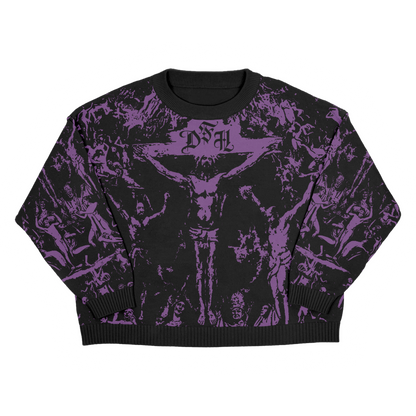 new heaven under hell gates - SWEATER TEJIDO [PURPLE COLOR] PRE-ORDER