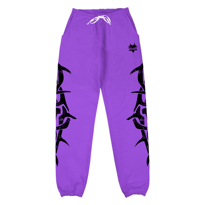 PURPLE FLOWER DYSTOPIA SWEATPANT