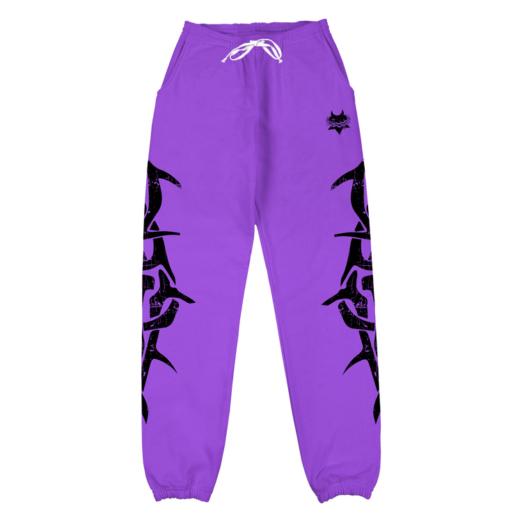 PURPLE FLOWER DYSTOPIA SWEATPANT