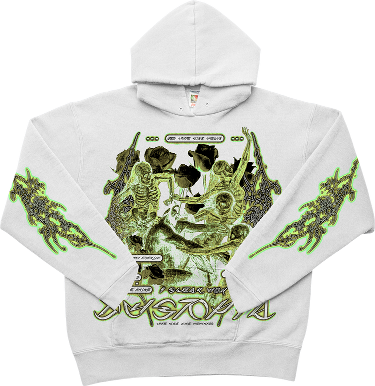 white rose memories [BLANCO] HOODIE